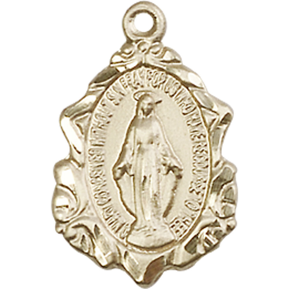 14kt Gold Miraculous Pendant - 0822MKT