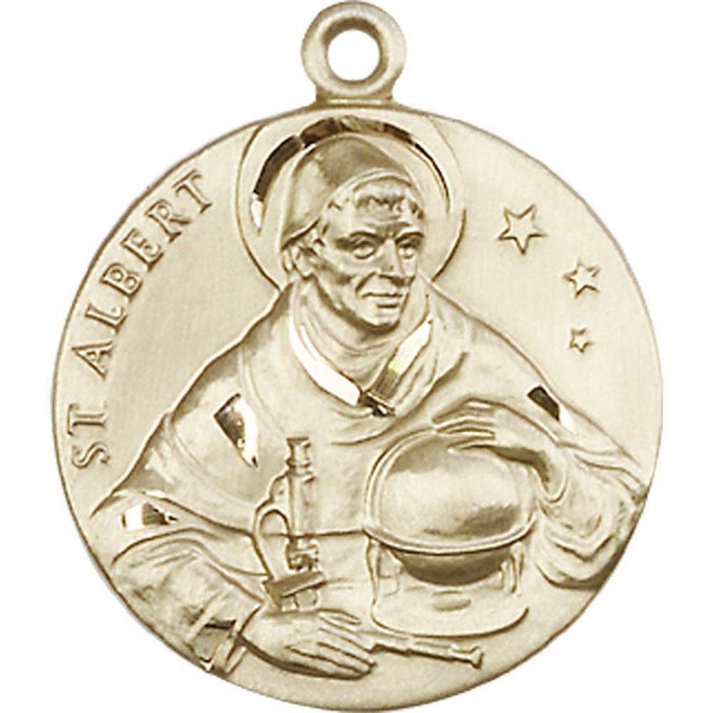 14kt Gold Saint Albert the Great Pendant - 0832KT