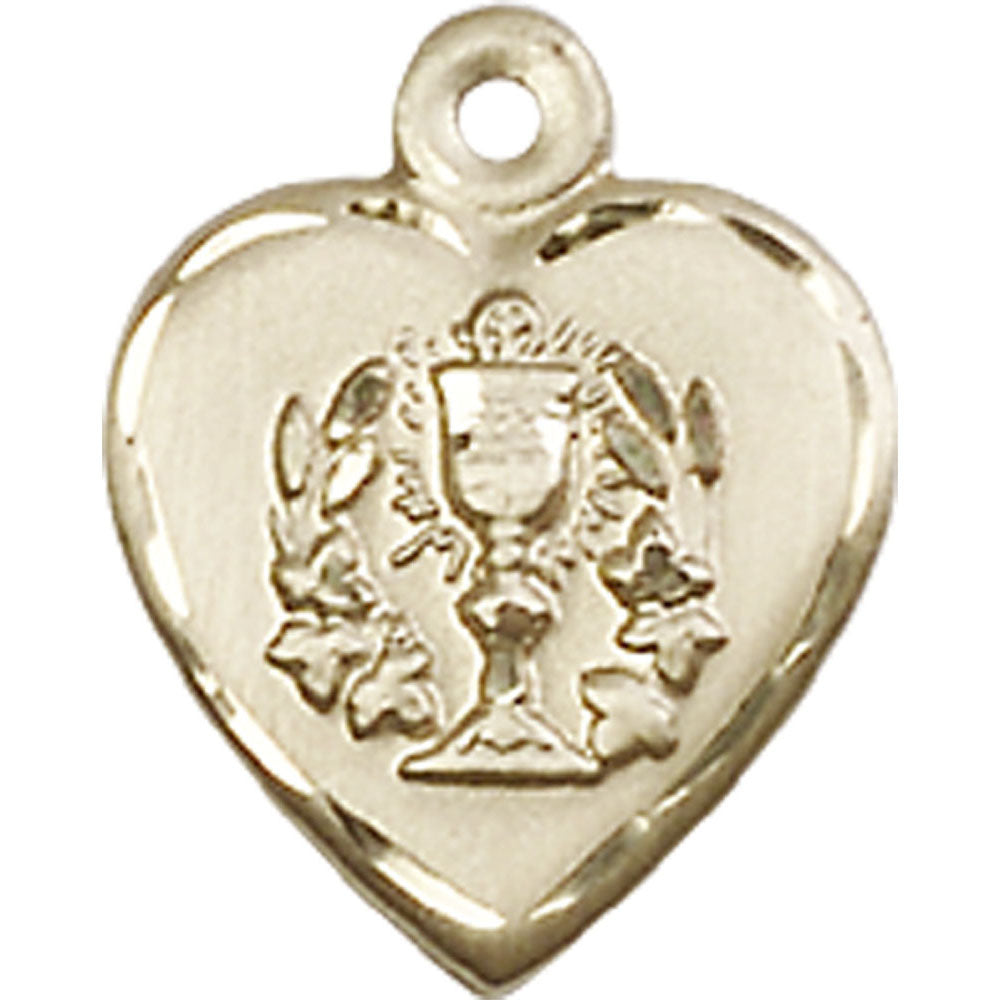 14kt Gold Heart / Communion Pendant - 0892KT