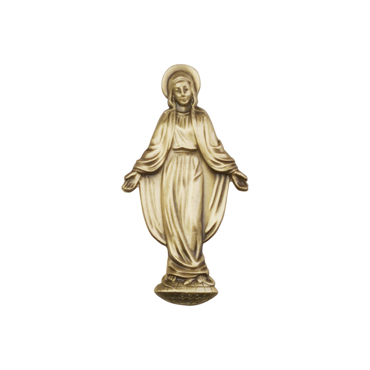Antique Gold Miraculous Visor Clip - 1047VG