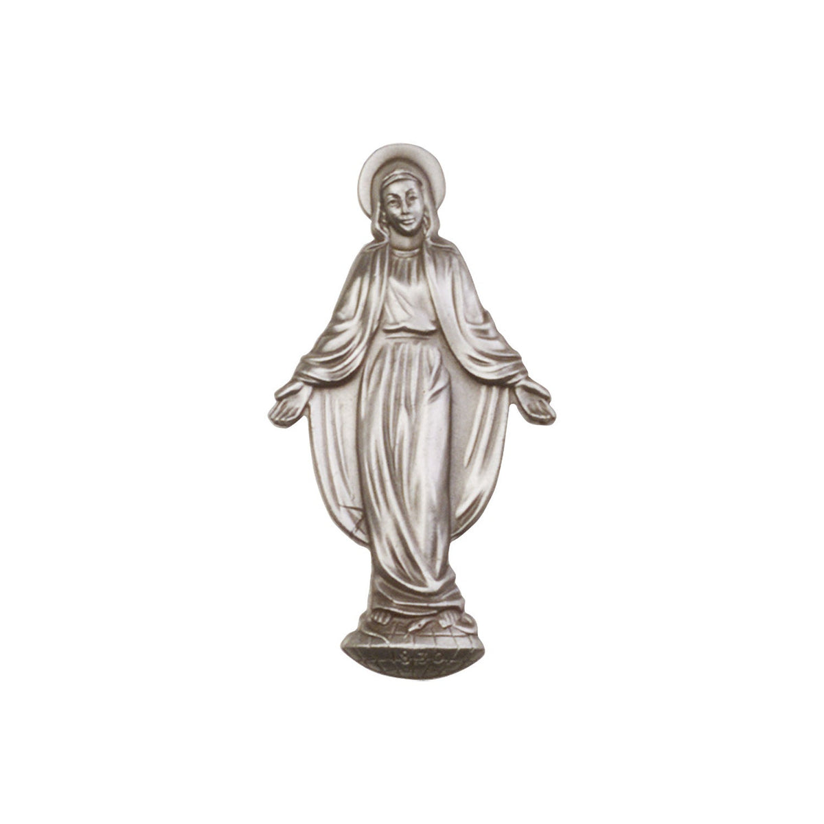 Antique Silver Miraculous Visor Clip - 1047V
