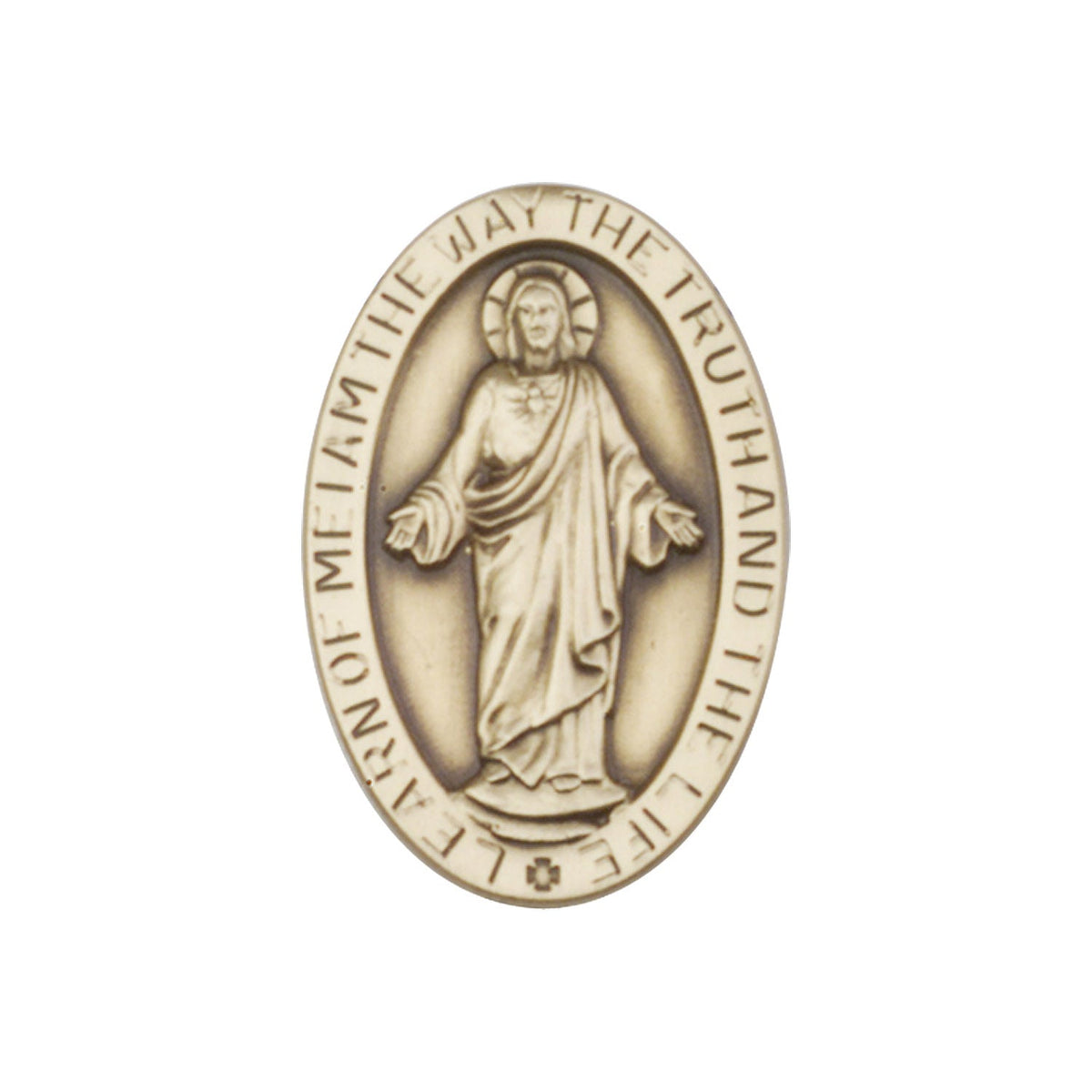 Antique Gold Scapular Visor Clip - 1053VG