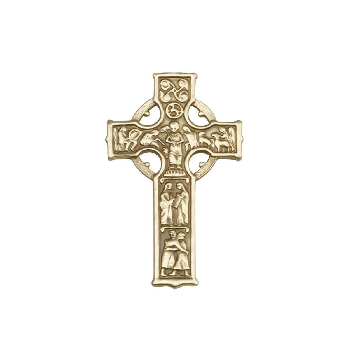 Antique Gold Celtic Cross Visor Clip - 1056VG