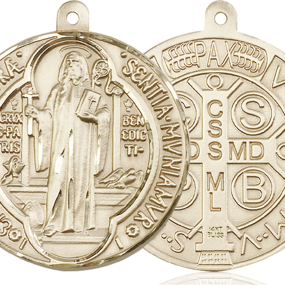 14kt Gold Saint Benedict Pendant - 1057KT
