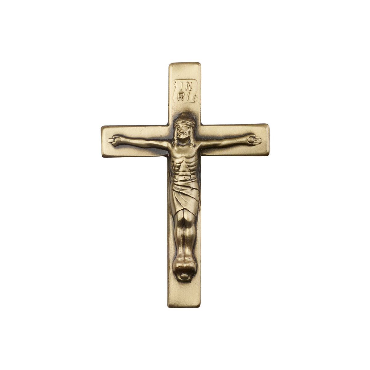 Antique Gold Crucifix Visor Clip - 1066VG