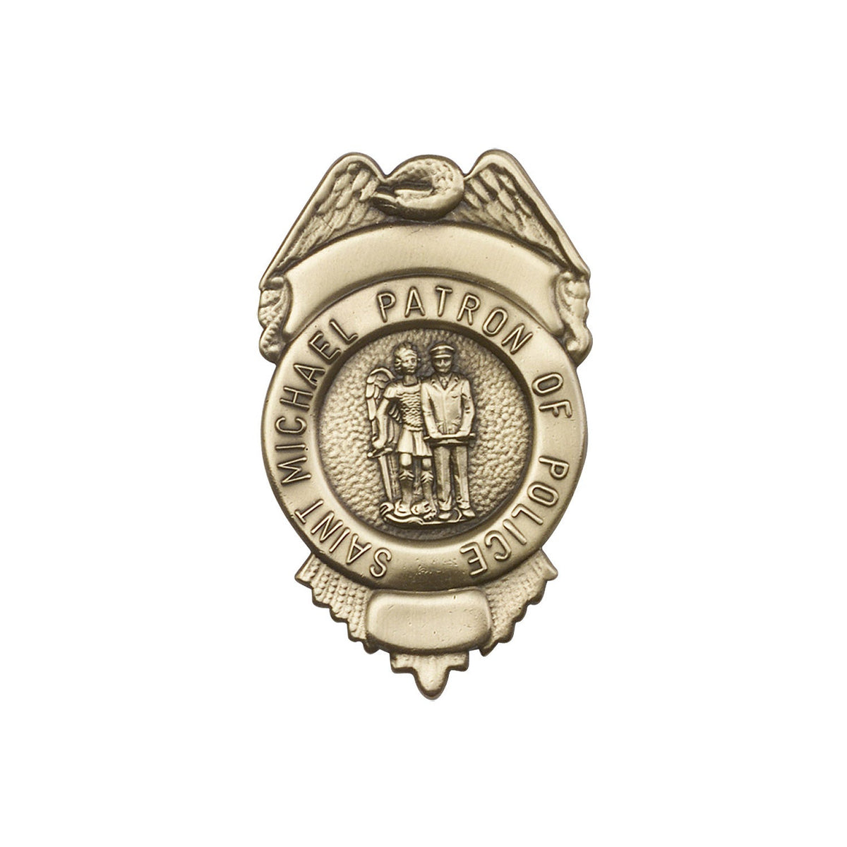 Antique Gold St. Michael / Police Visor Clip - 1092VG