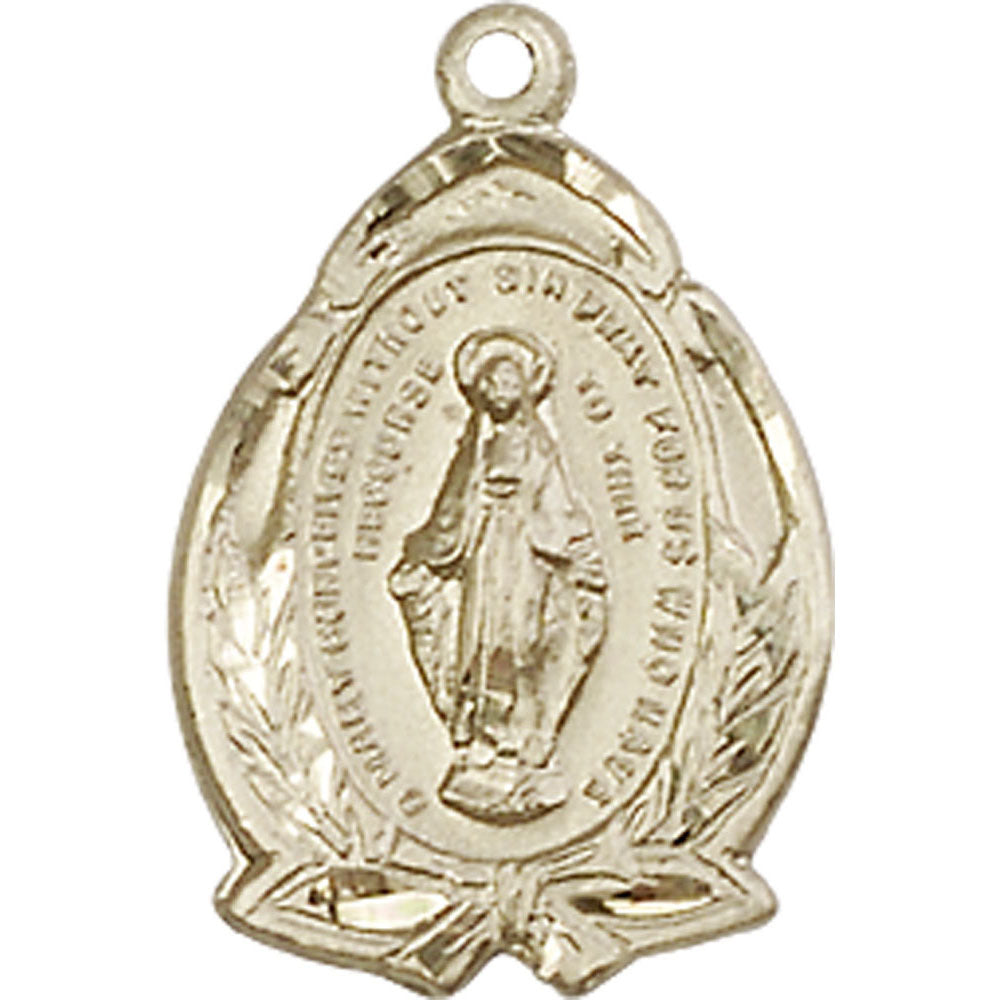 14kt Gold Miraculous Pendant - 1481MKT