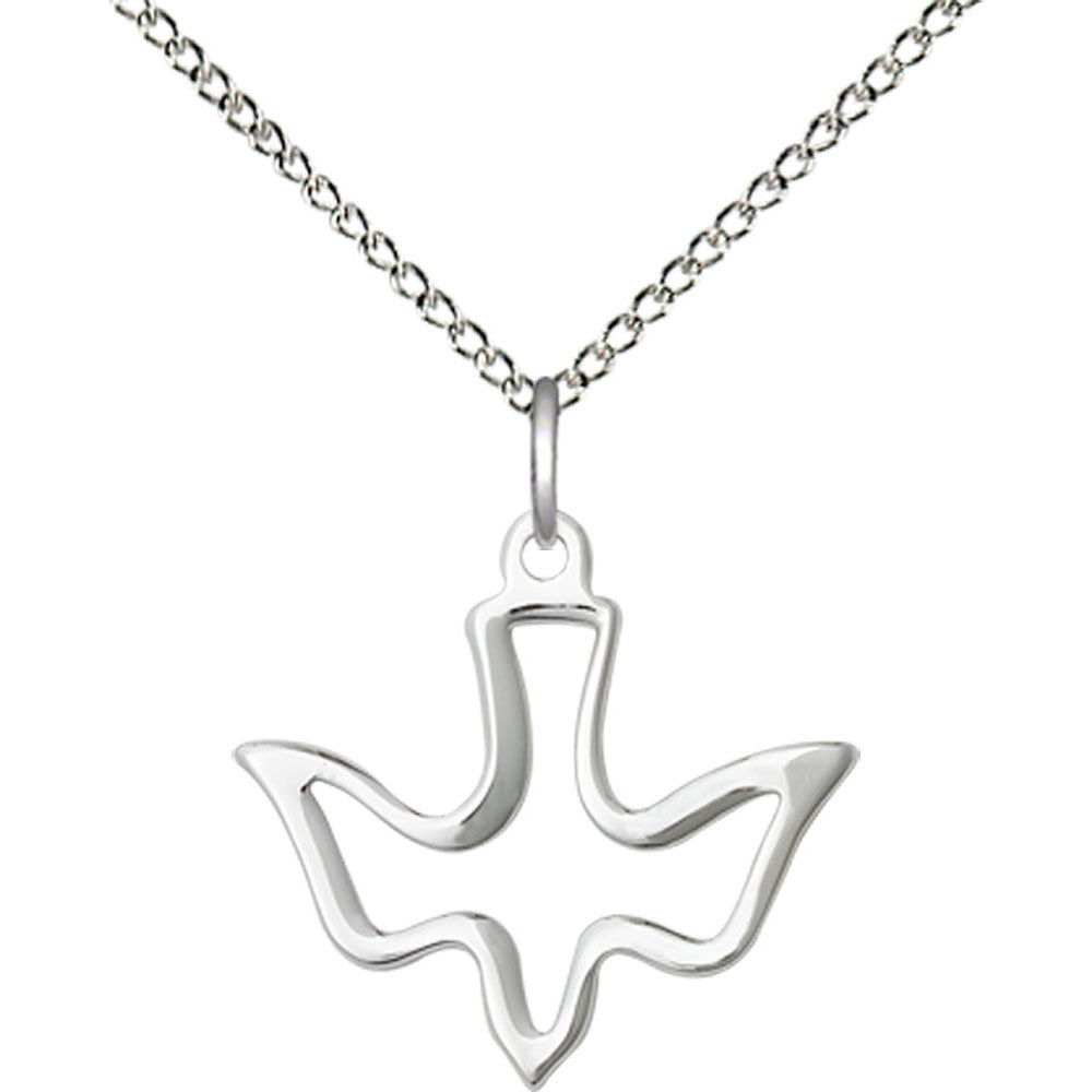 Sterling Silver Holy Spirit Pendant - 1510SS