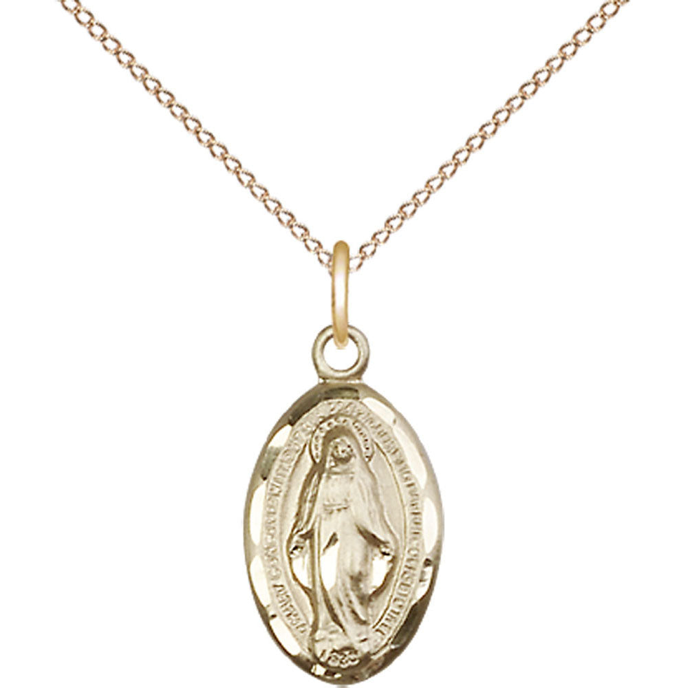 Gold Filled Miraculous Pendant - 1609GF