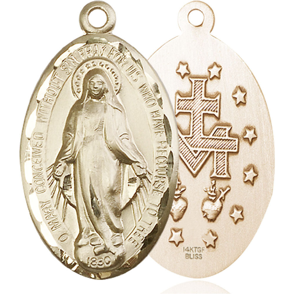 14kt Gold Miraculous Pendant - 1653KT
