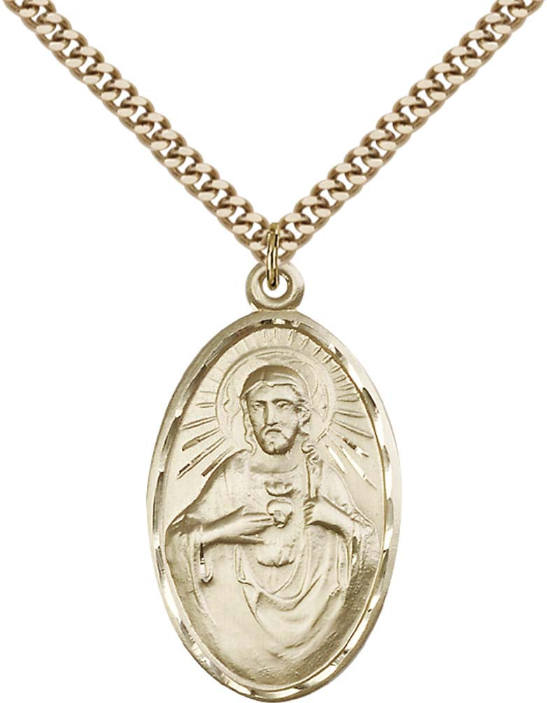 Gold Filled Scapular Pendant - 1654GF
