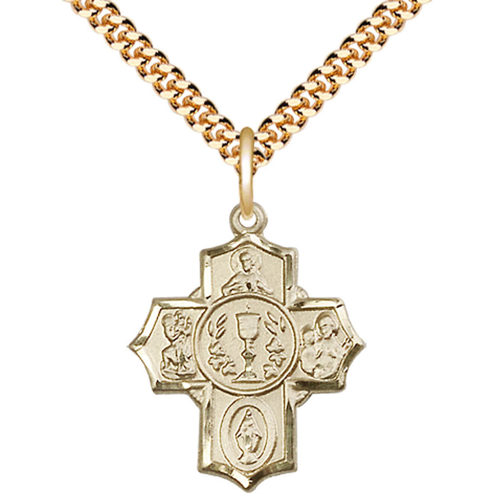 Gold Filled Millennium Crucifix Pendant - 2004GF