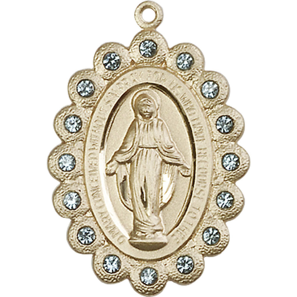14kt Gold Miraculous Pendant - 2010AKT