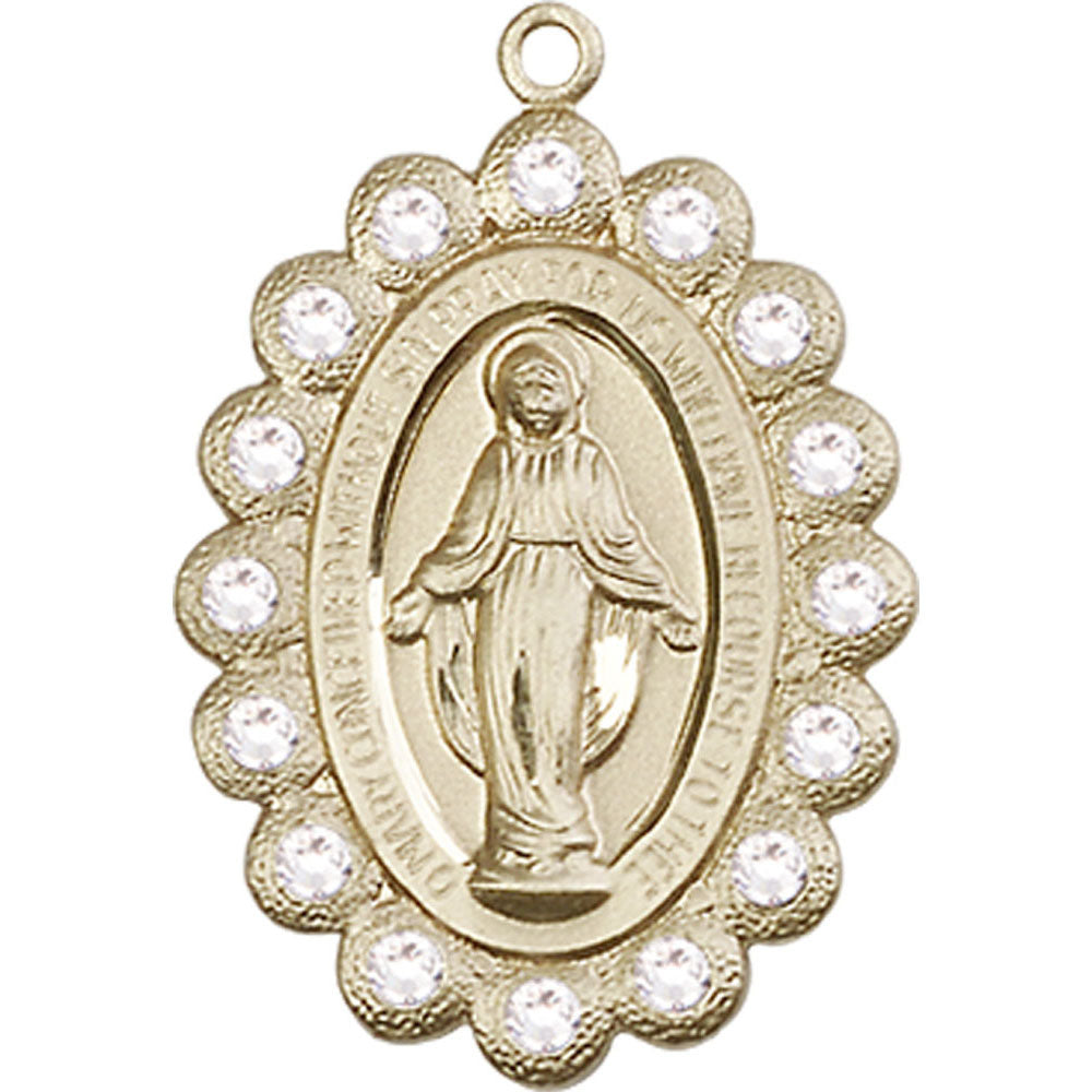 14kt Gold Miraculous Pendant - 2010CKT