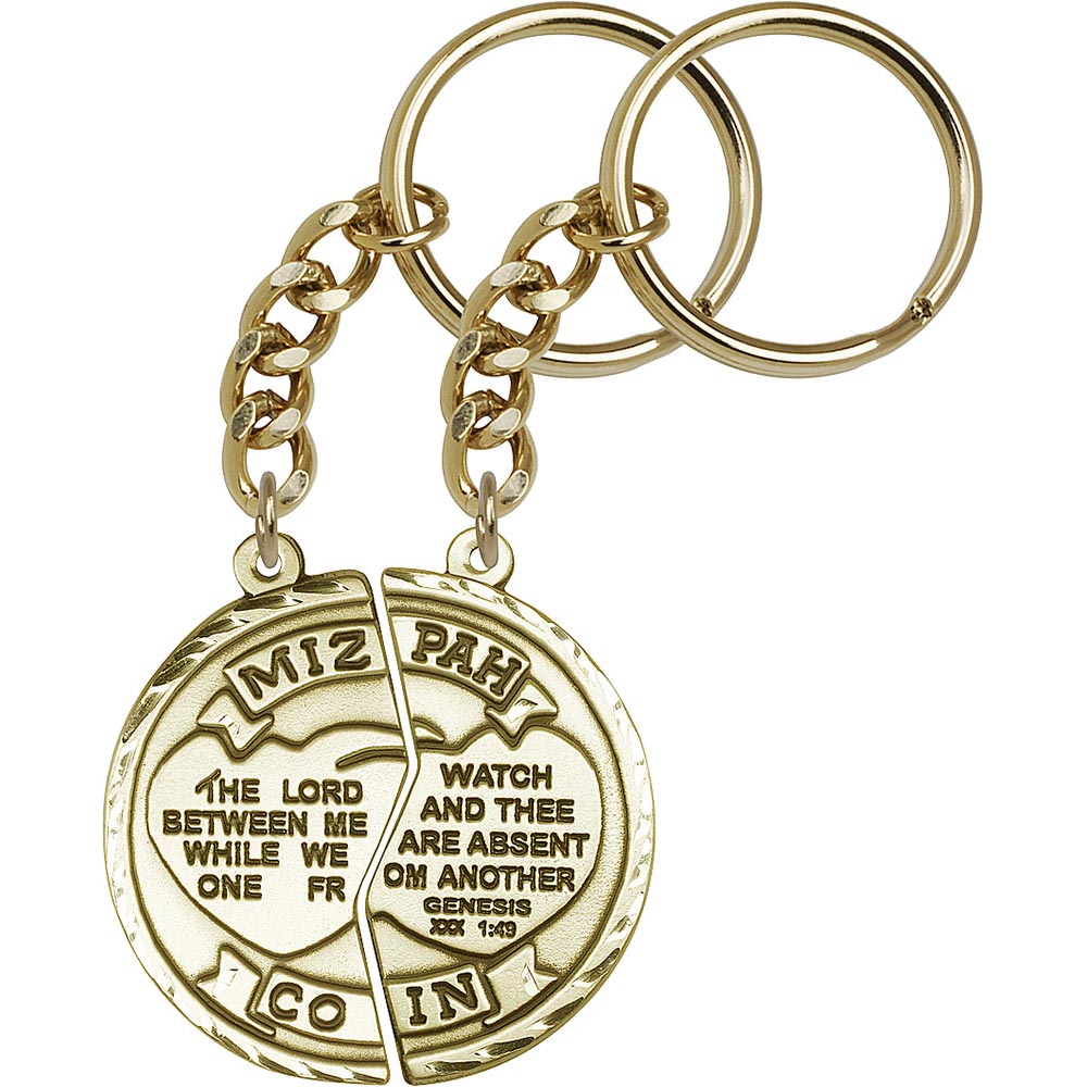 Antique Gold Miz Pah Keychain - 2013