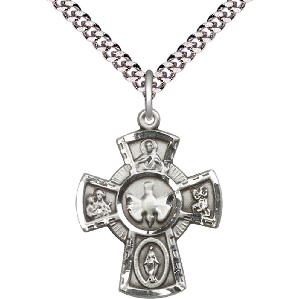 Sterling Silver 5-Way Pendant - 2045SS