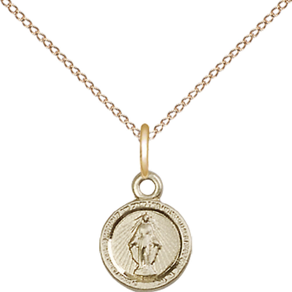 Gold Filled Miraculous Pendant - 2342GF