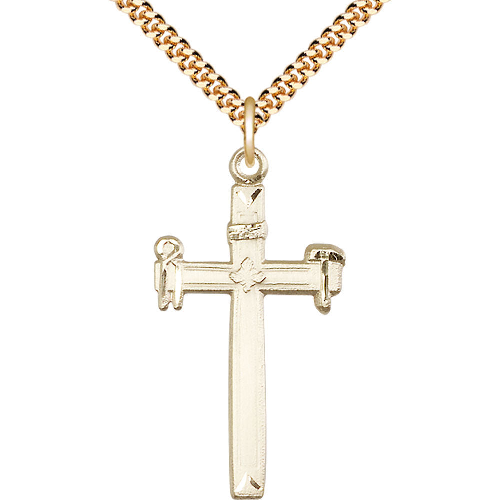 Gold Filled Carpenter Cross Pendant - 2394GF