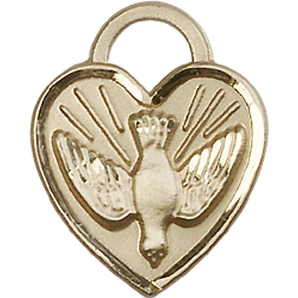 14kt Gold Confirmation Heart Pendant - 3205KT