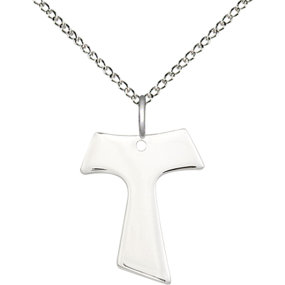 Sterling Silver Tau Cross Pendant - 3948SS