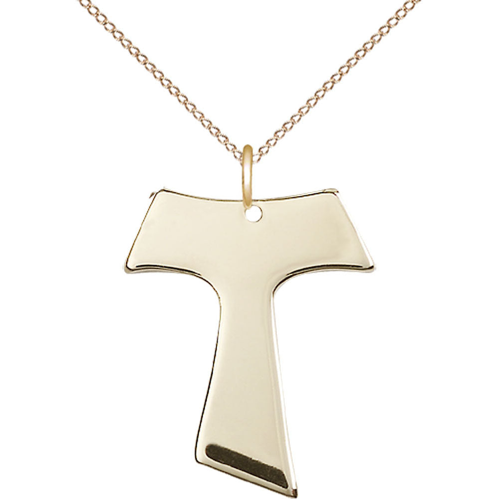 Gold Filled Tau Cross Pendant - 3949GF