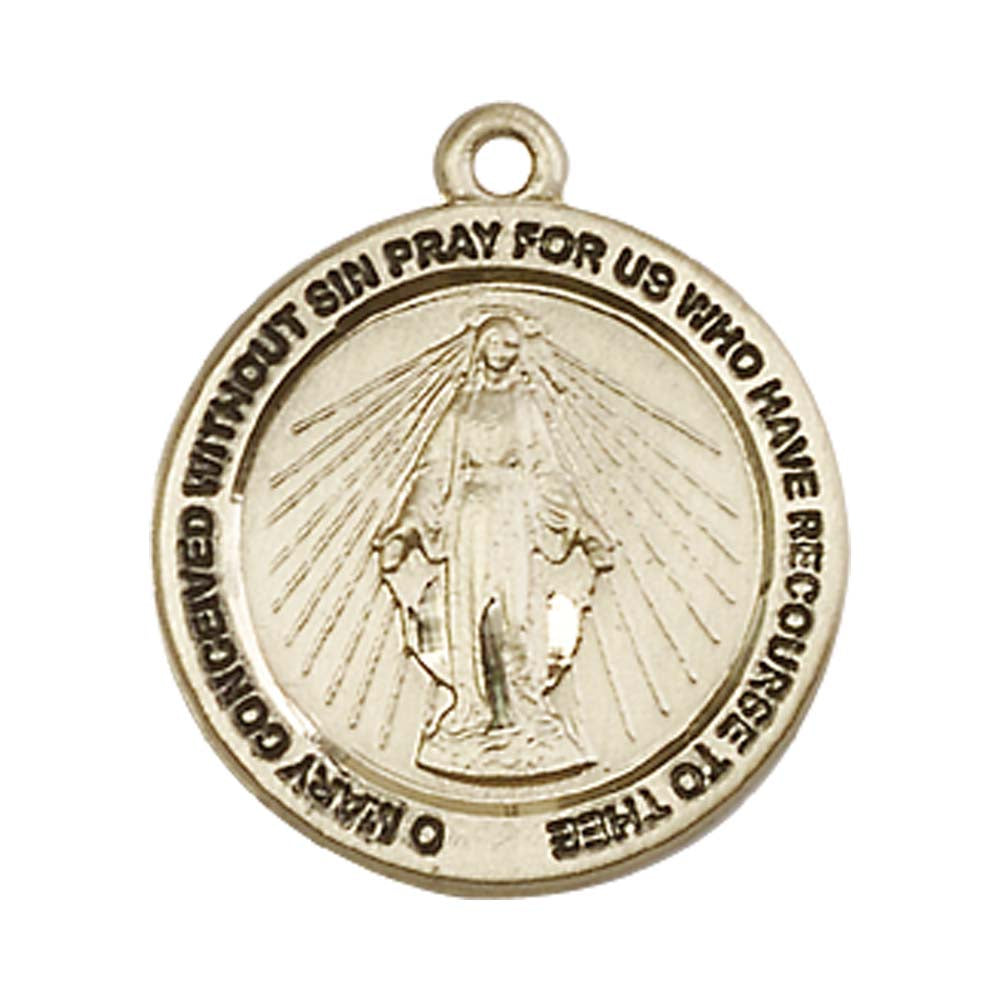 14kt Gold Miraculous Pendant - 4056KT