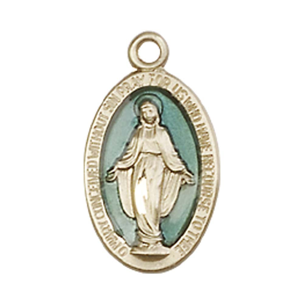 14kt Gold Miraculous Pendant - 4122EMKT