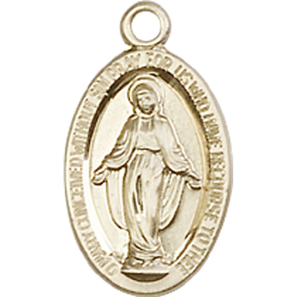 14kt Gold Miraculous Pendant - 4122MKT