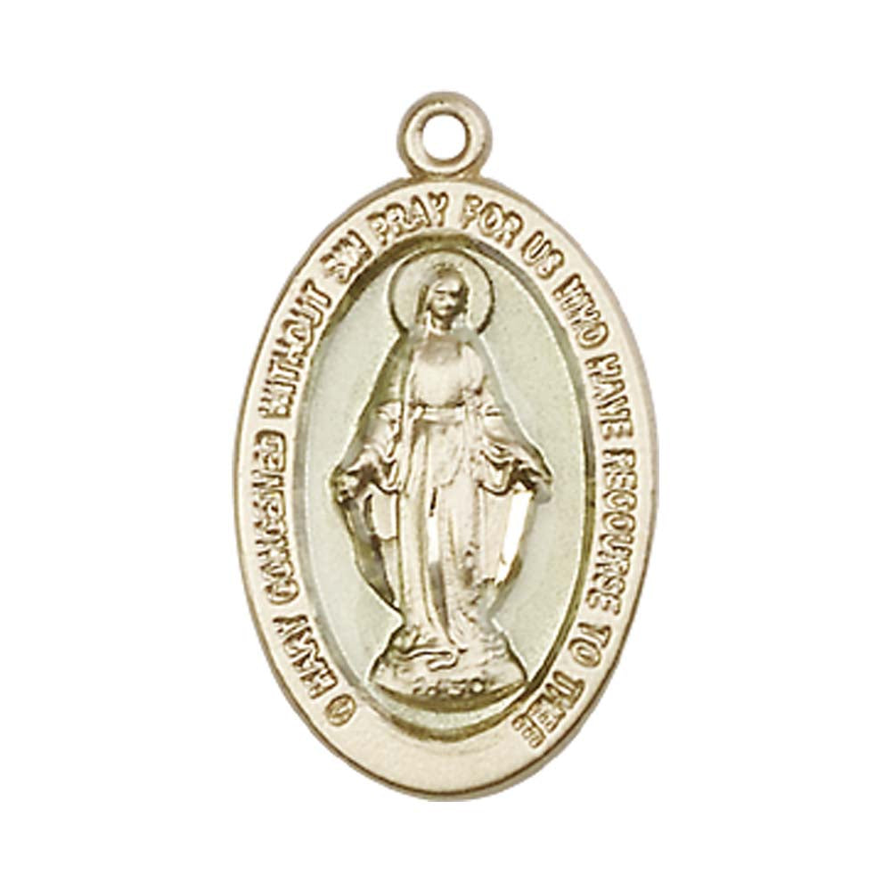 14kt Gold Miraculous Pendant - 4123EMKT