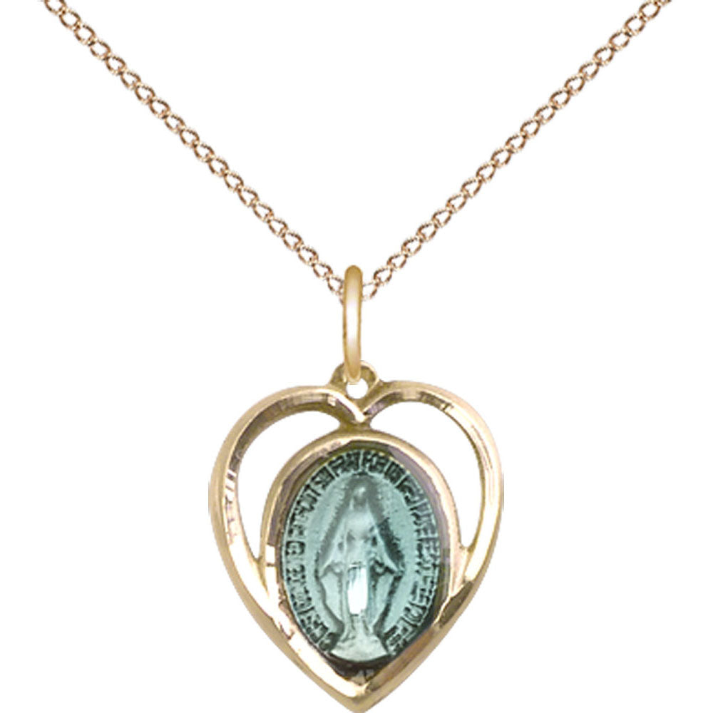 Gold Filled Miraculous Pendant - 4125EGF