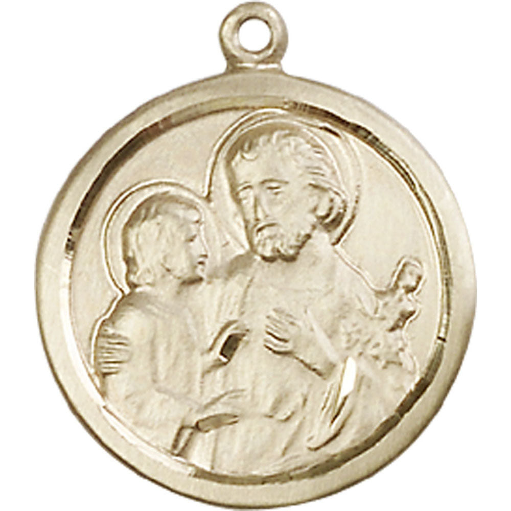 14kt Gold Saint Joseph Pendant - 4140KT