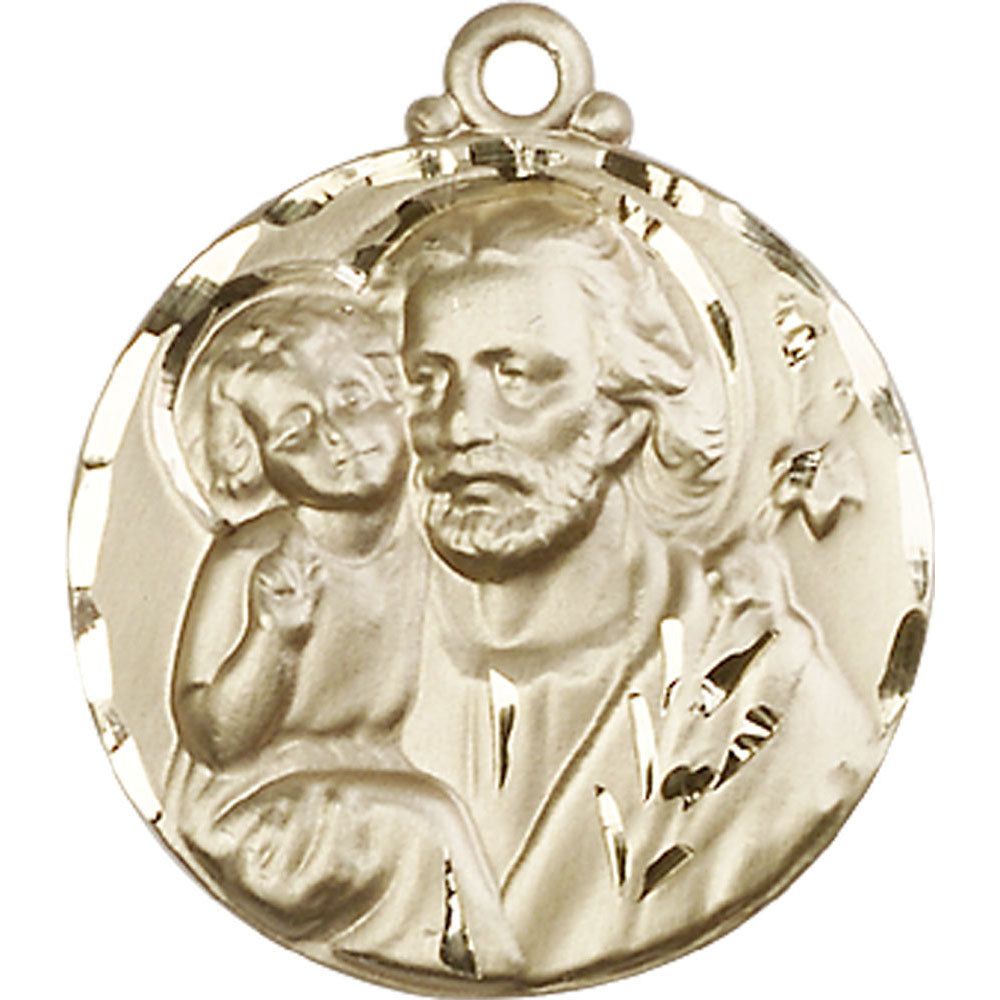 14kt Gold Saint Joseph Pendant - 4141KT