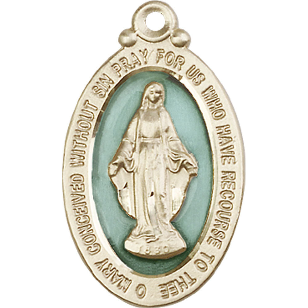 14kt Gold Miraculous Pendant - 4145EMKT