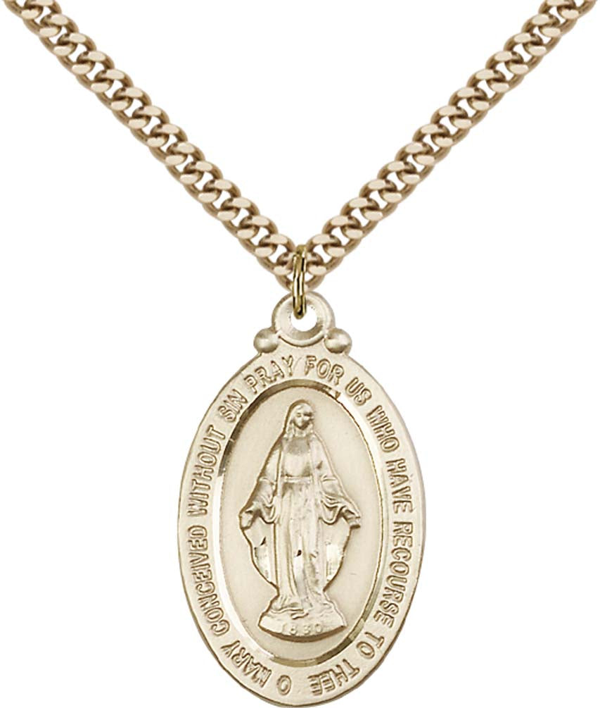 Gold Filled Miraculous Pendant - 4145MGF