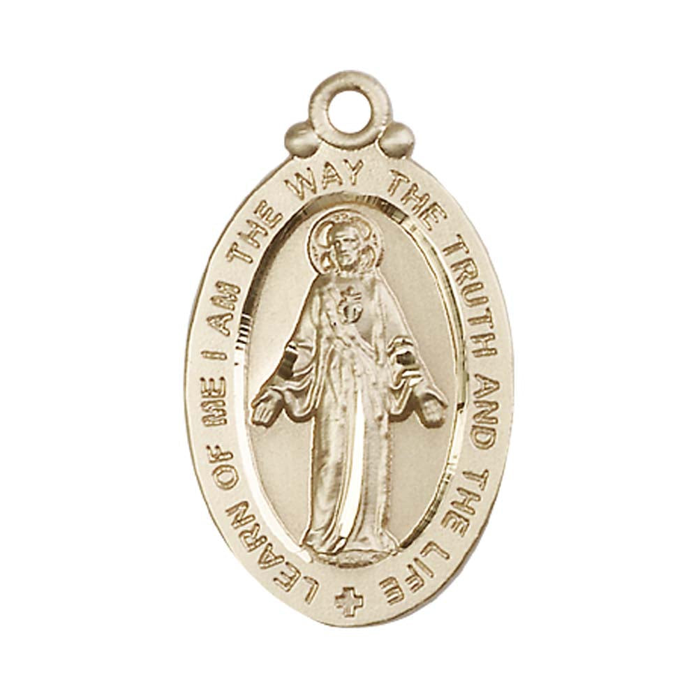 14kt Gold Scapular Pendant - 4145SKT