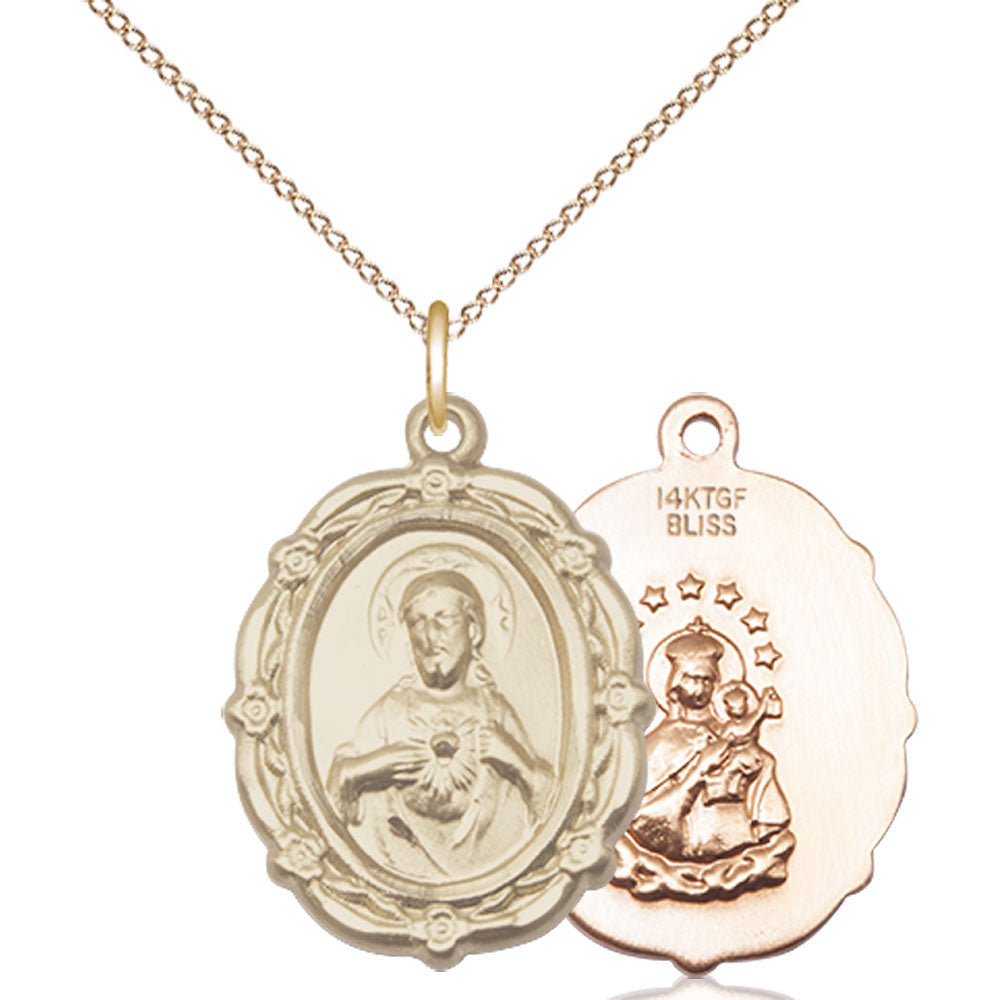Gold Filled Scapular Pendant - 4146SGF