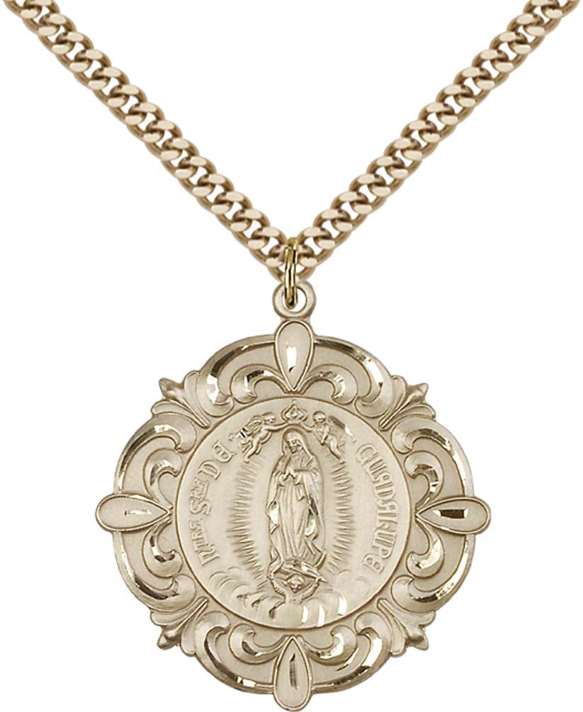 Gold Filled Our Lady of Guadalupe Pendant - 4227GF