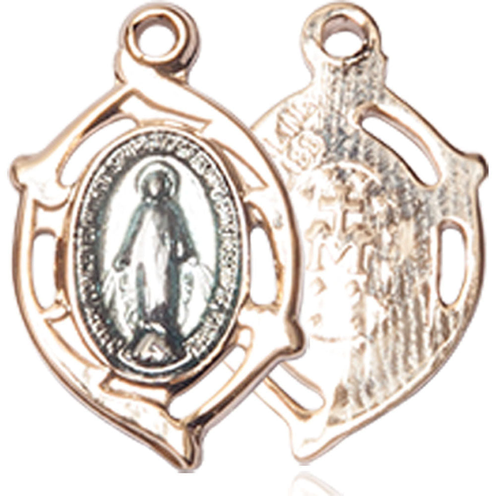 14kt Gold Miraculous Pendant - 4257MKT