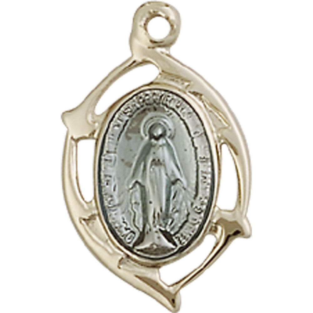 14kt Gold Miraculous Pendant - 4258MKT
