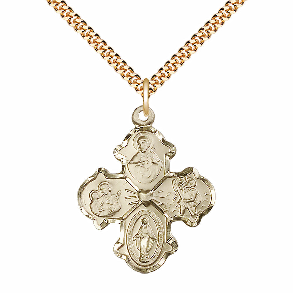 Gold Filled 4-Way Pendant - 5442GF