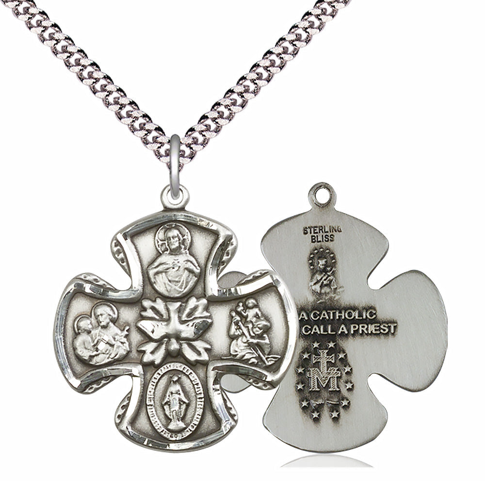 Sterling Silver 5-Way Pendant - 5444SS