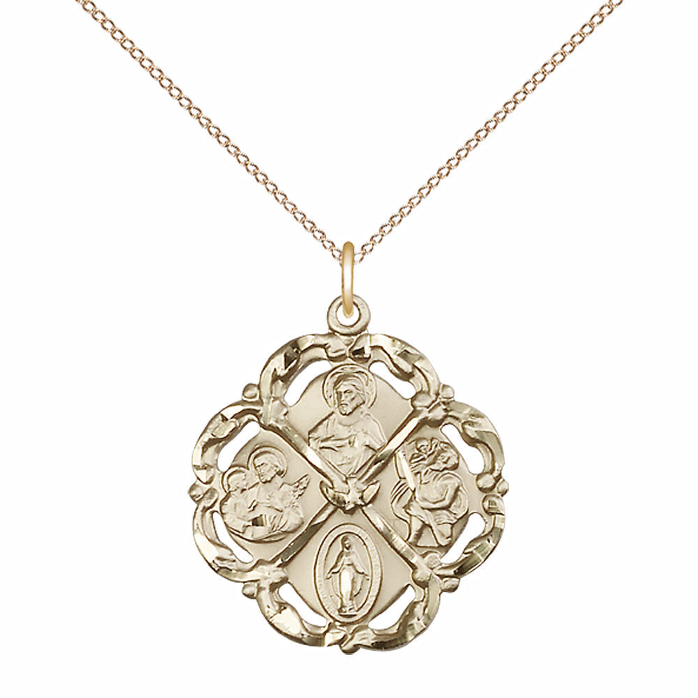 Gold Filled 5-Way Pendant - 5446GF
