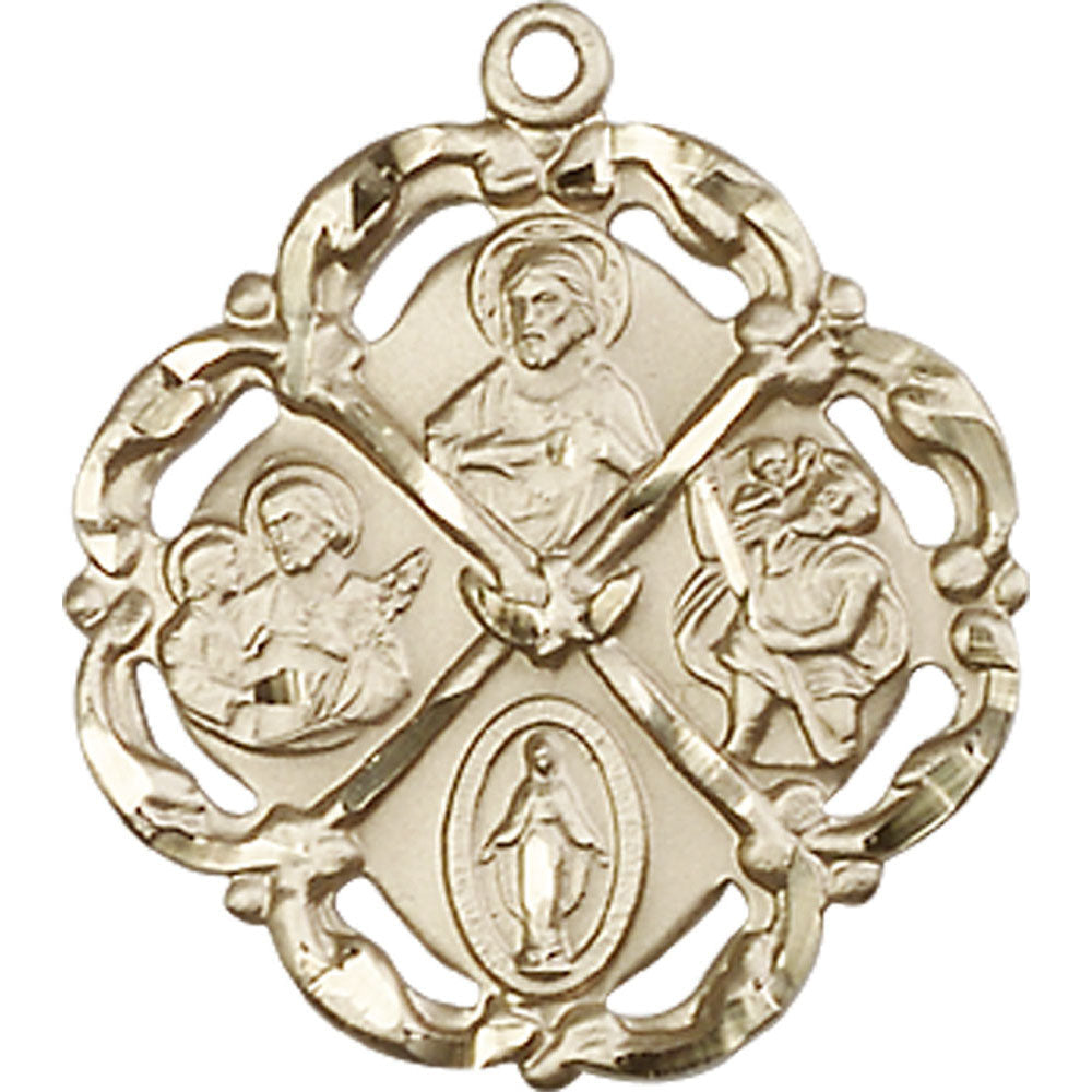 14kt Gold 5-Way Pendant - 5446KT