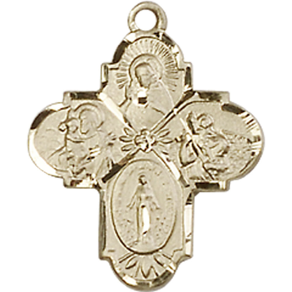 14kt Gold 4-Way Pendant - 5449KT