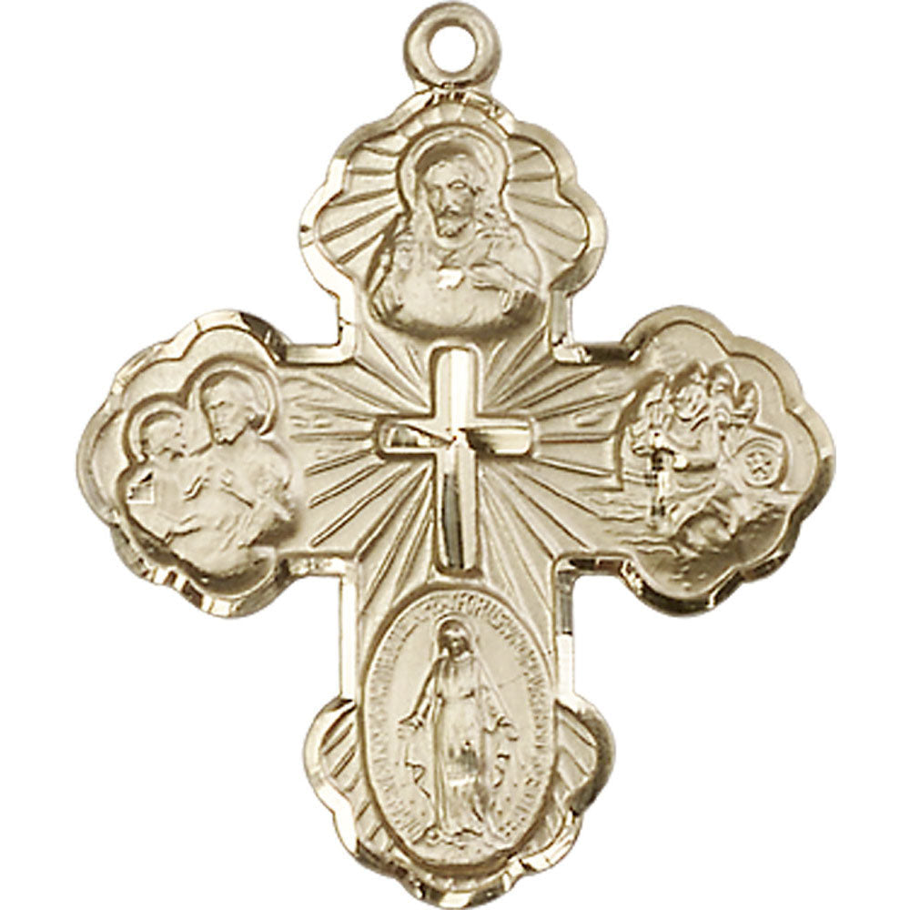14kt Gold 5-Way Pendant - 5458KT