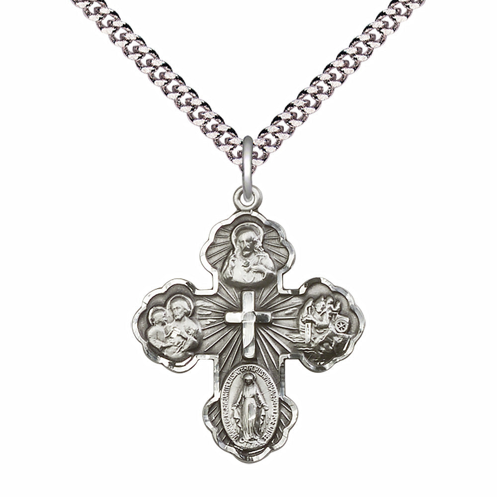 Sterling Silver 5-Way Pendant - 5458SS