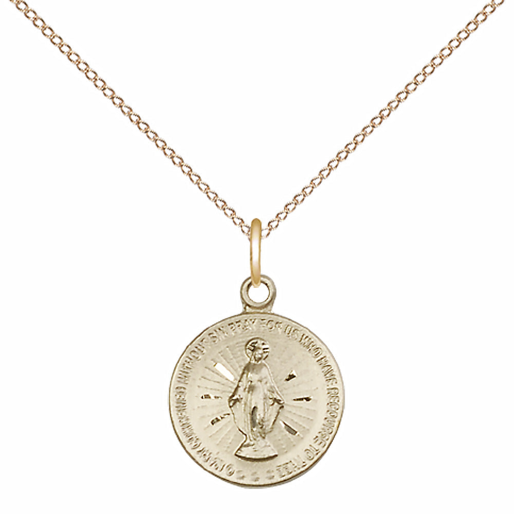 Gold Filled Miraculous Pendant - 5653GF