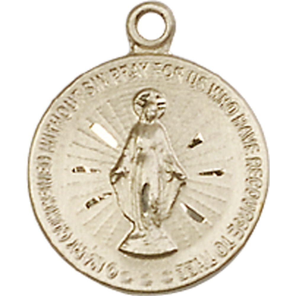 14kt Gold Miraculous Pendant - 5653KT