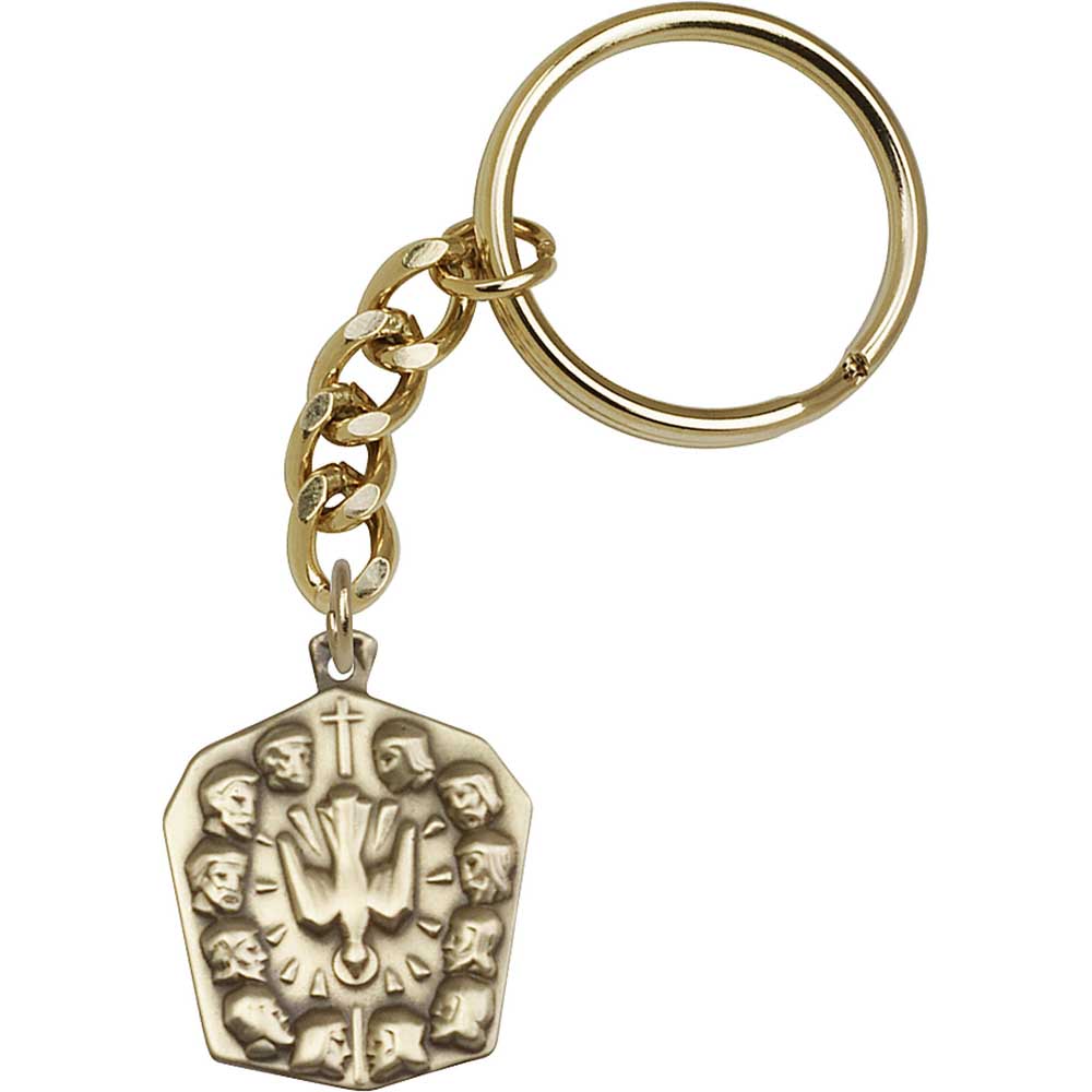 Antique Gold Apostles Keychain - 5675