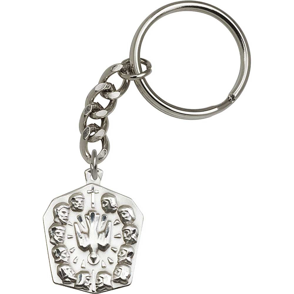 Antique Silver Apostles Keychain - 5675